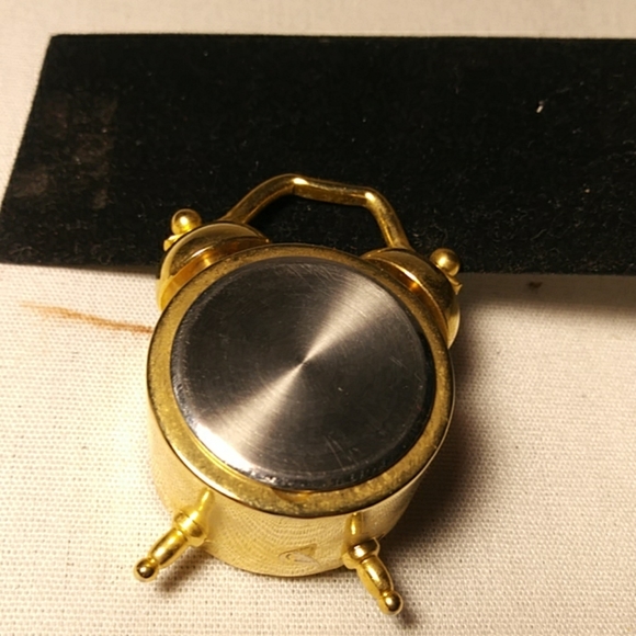 Mantel Carriage Clock  Gold Tone Mini Size - Picture 2 of 5